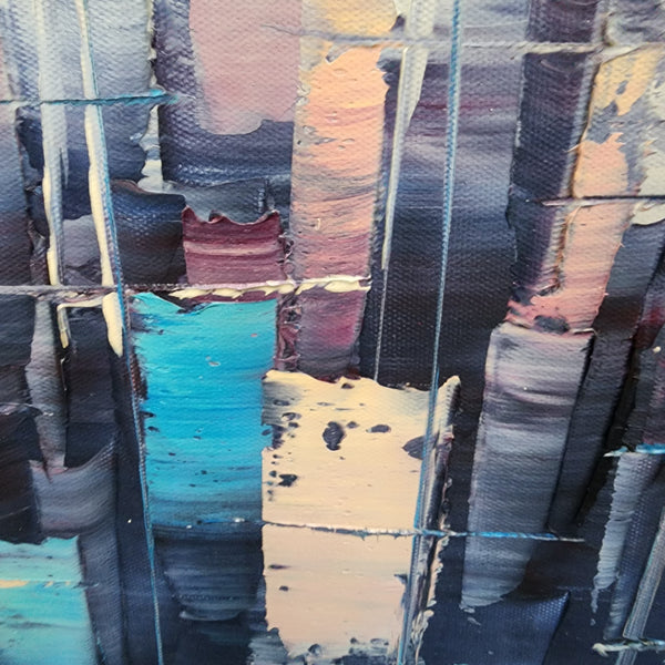 Ethereal Reflections: Gradient Abstract - Hand Painted Art Size 70x150cm