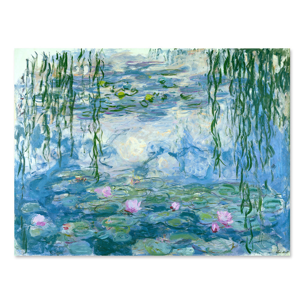 Monet Water Lillies - Stunning, faithful Hand Painted Reproduction of Monet's Classic Painting