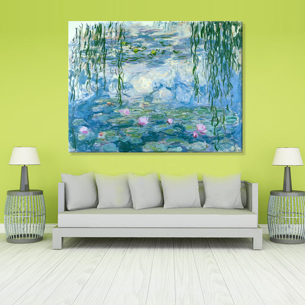 Monet Water Lillies - Stunning, faithful Hand Painted Reproduction of Monet's Classic Painting