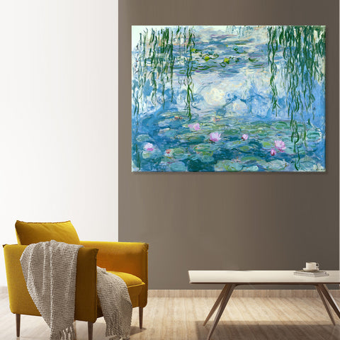 Monet Water Lillies - Stunning, faithful Hand Painted Reproduction of Monet's Classic Painting