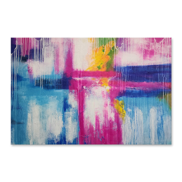 Colour Haze - Beautiful Modern Abstract with Bright, Albeit Soft Colourful Tones, Size 120x180cm