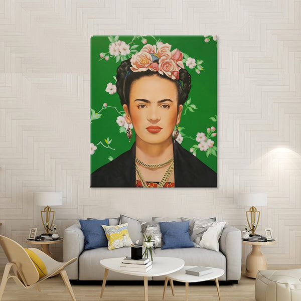 Portrait of Frida Kahlo - Beautiful, Highly Detailed Portrait of the Famous Mexican Painter