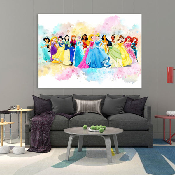 Disney Princesses - Ready to Hang Canvas Print - CN186 - 50x70cm