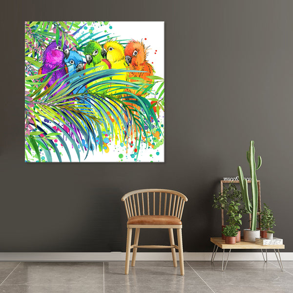 Bird Buddies - Canvas Print ART - CN310 - 60x60cm