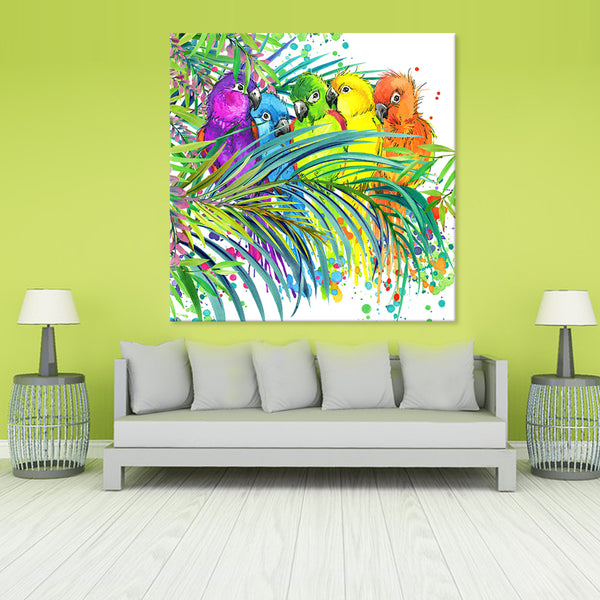 Bird Buddies - Canvas Print ART - CN310 - 60x60cm