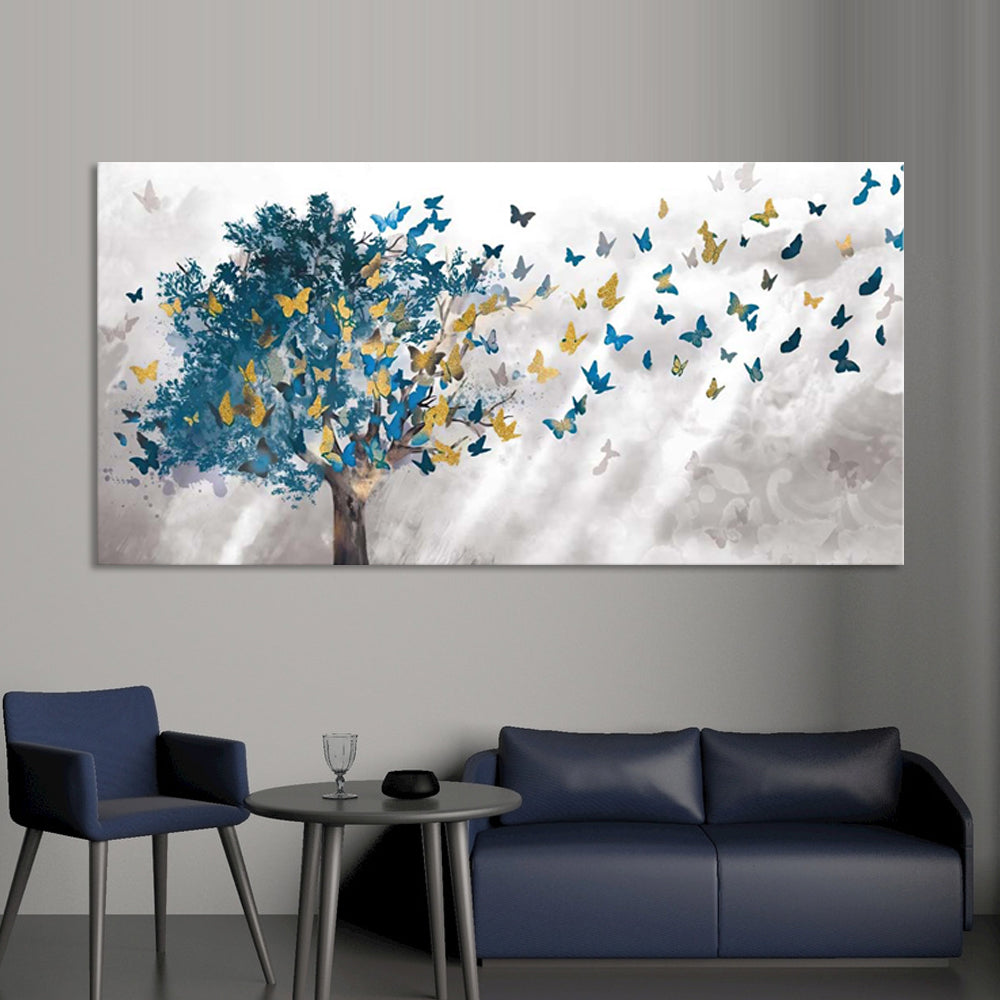 Butterfly Tree - Ready to hang Canvas Print - CN470cm-Asst Sizes