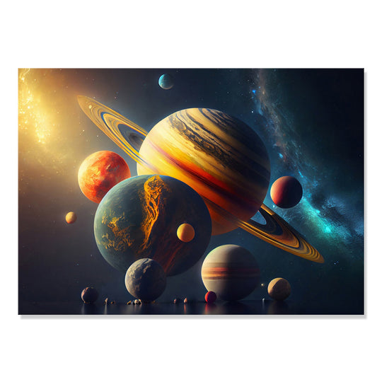 Planets - Ready to hang Canvas Print - CN479 - 50x70cm