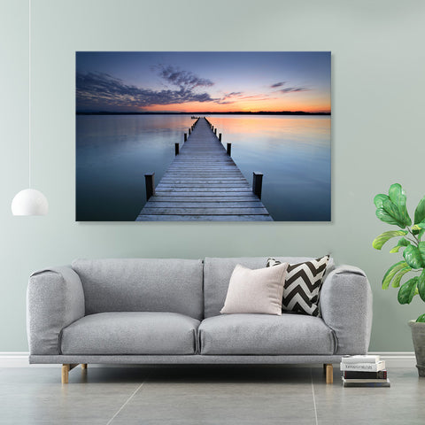 Jetty Horizon - Ready to hang Canvas Print - CN492 - 80x120