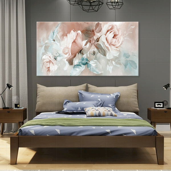 Soft Florals - Ready to hang Canvas Print - CN493 - 80x150cm