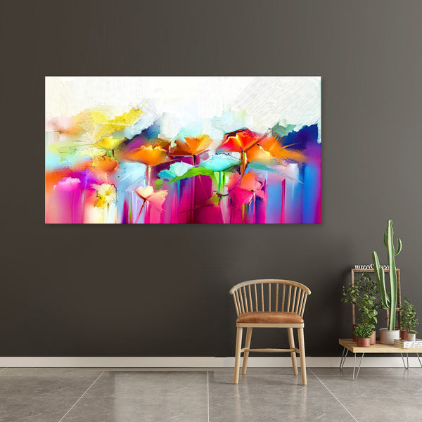 Floral Forms - Ready to Hang Canvas Print - CN495 - 80x150cm