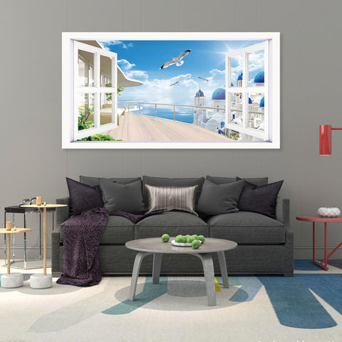 View of Greece - Ready to hang Canvas Print - CN496 - 80x150cm