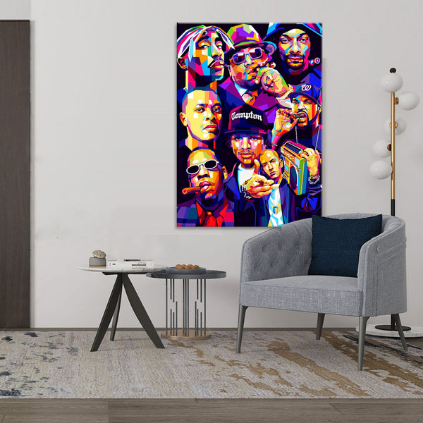 Rap Stars - Ready to Hang Canvas Print - CN514 - 50x70cm