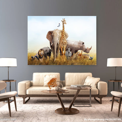 Animal Kingdom - Ready to Hang Canvas Print - CN517 - 50x70cm