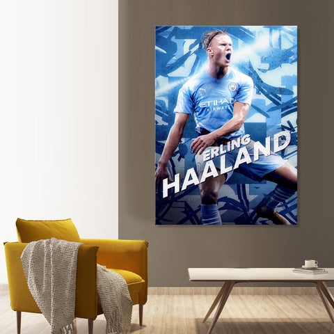 Erling Haaland - Ready to Hang Canvas Print - CN524 - 50x70cm