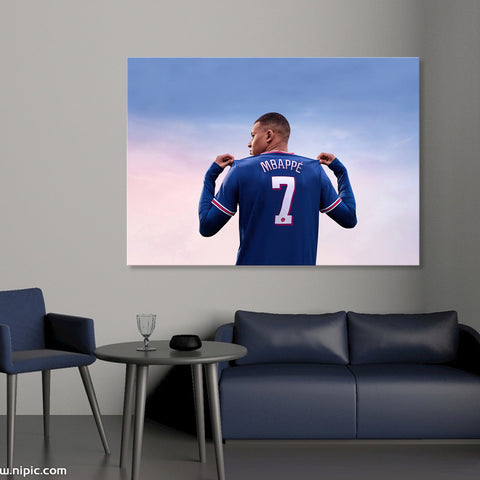 Kylian Mbappe - Ready to Hang Canvas Print - CN525 - 50x70cm