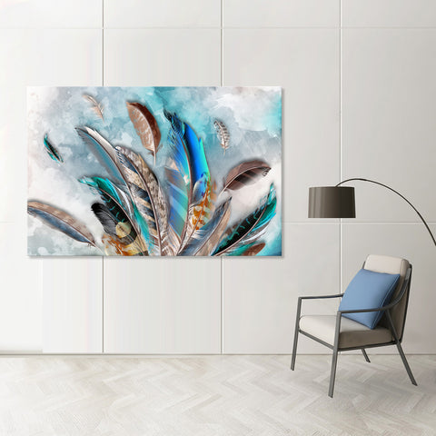 Feathers - Ready to Hang Canvas Print - CN540 - 60x90cm