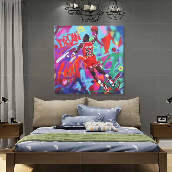 Michael Jordan - Ready to hang Canvas Print - CN583 - 75x75cm