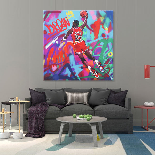 Michael Jordan - Ready to hang Canvas Print - CN583 - 75x75cm