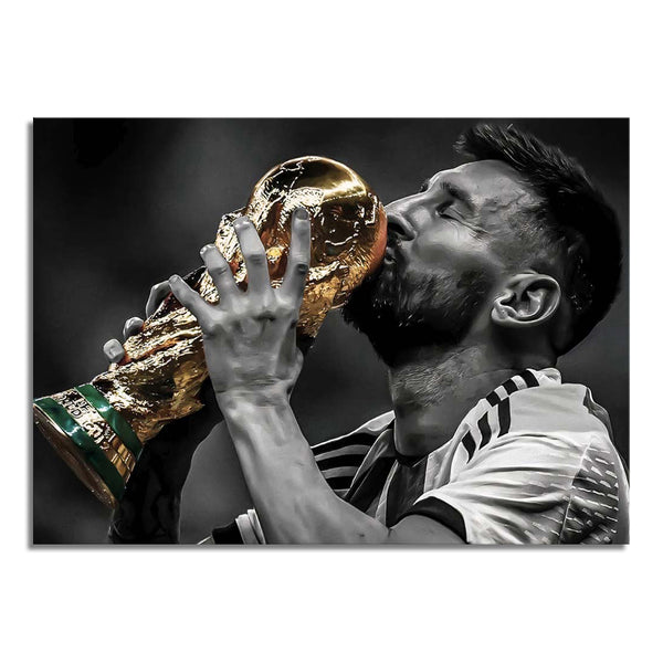 Lionel Messi World Cup - Ready to hang Canvas Print - CN593 - 50x70cm