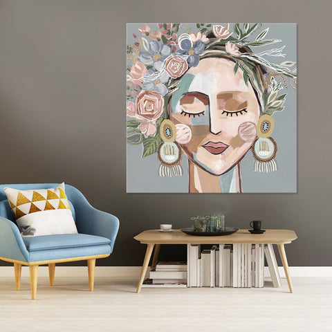 Grey Dotti - Canvas Art Print - CN668  Asst Sizes