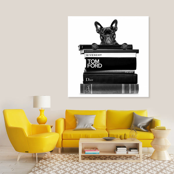 Fashion Dog - Canvas Art Print - CN744 - 60x60cm