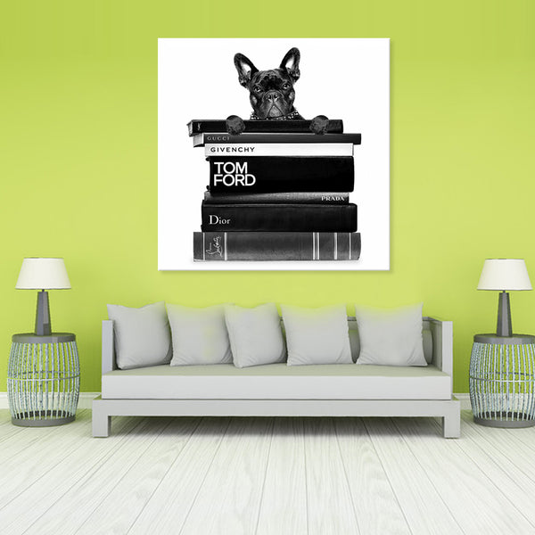 Fashion Dog - Canvas Art Print - CN744 - 60x60cm