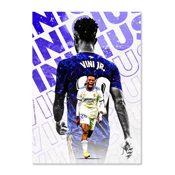 Vinicius Jr (Real Madrid)  - Canvas Art Print - CN754 - 50x70cm