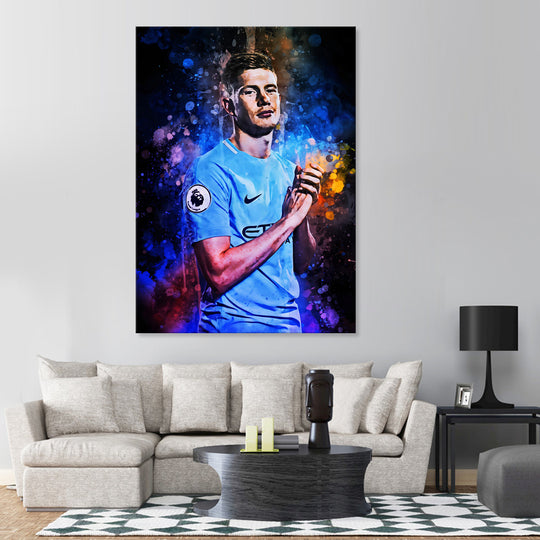 Kevin De Bruyne - Canvas Art Print -  cn755 - 50x70cm