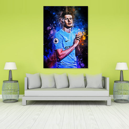 Kevin De Bruyne - Canvas Art Print -  cn755 - 50x70cm