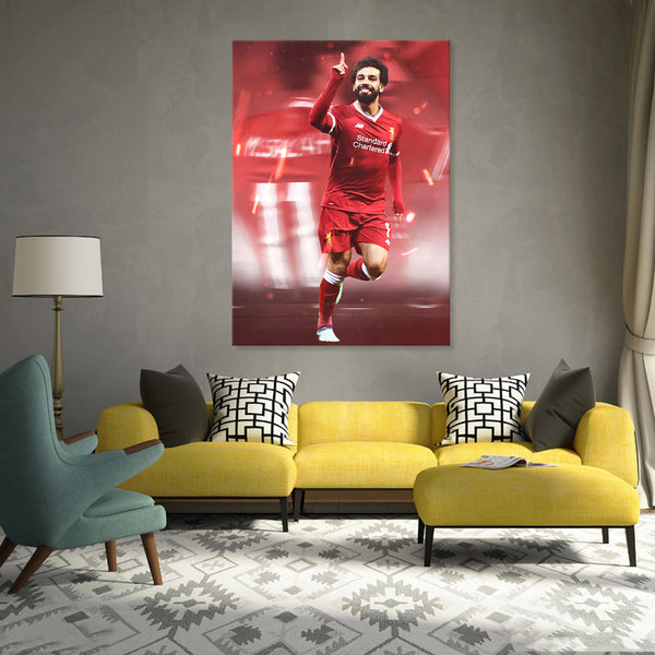 Mo Salah - Canvas Art Print - CN756 - 50x70cm