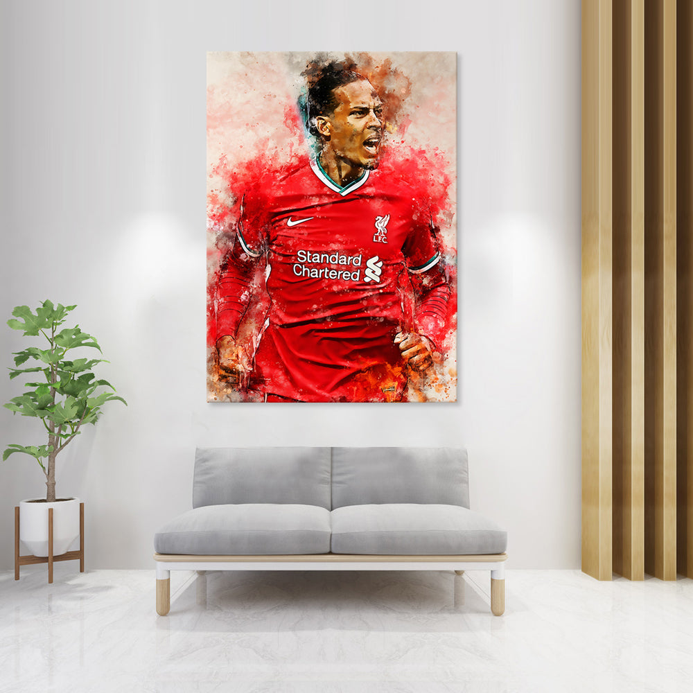 Virgil Van Dijk - Canvas Art Print - CN757 - 50x70cm