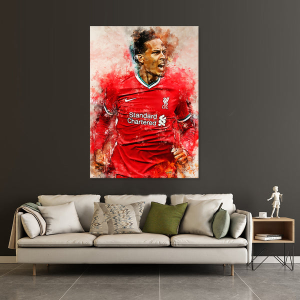 Virgil Van Dijk - Canvas Art Print - CN757 - 50x70cm