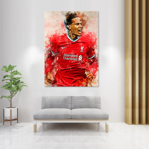 Virgil Van Dijk - Canvas Art Print - CN757 - 50x70cm