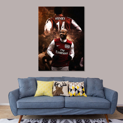 Thierry Henry - Canvas Print Art - CN762 - 50x70cm