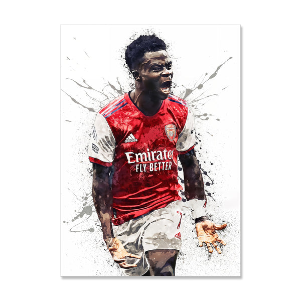 Bukayo Saka (Arsenal) - Canvas Print Art - CN763 - 50x70cm