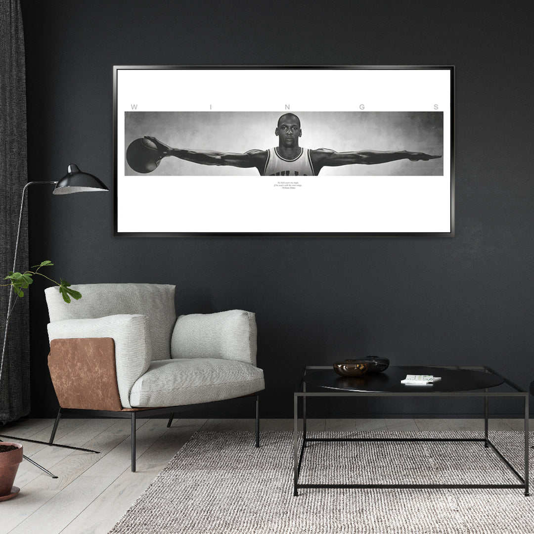 Michael Jordan Wings - Shadow Framed Art - CNL357 - 60x120cm