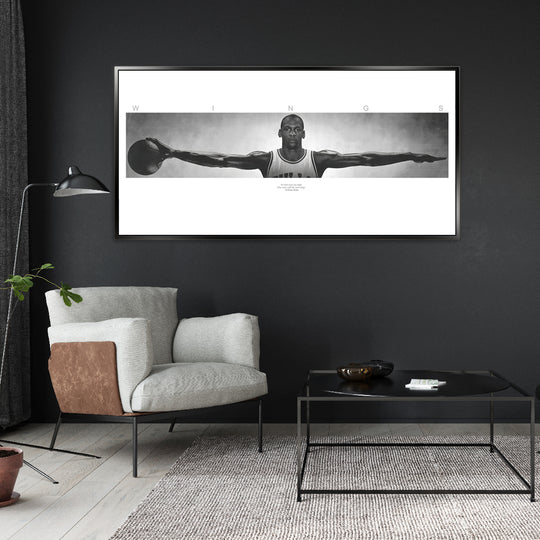 Michael Jordan Wings - Shadow Framed Art - CNL357 - 60x120cm