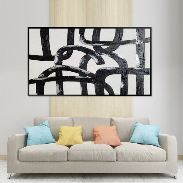 Obfuscated Links - Embellished Art with Floating Frame - CNL369 - 100x150cm