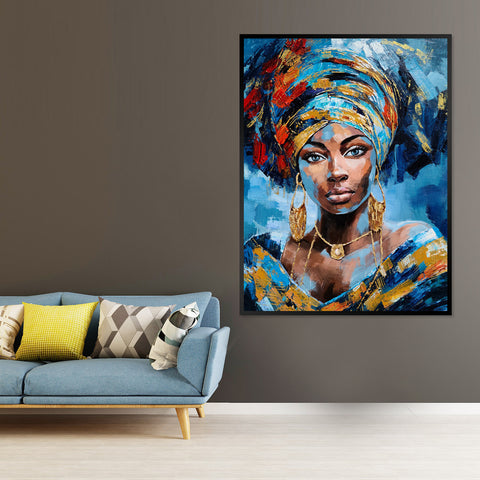 Exotic Beauty - Embellished Art with Floating Frame - CNL375 - 100x150cm