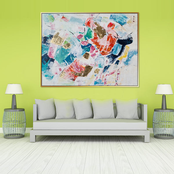 Colour Containment - Embellished Art with Floating Frame - CNL380 - 80x120cm