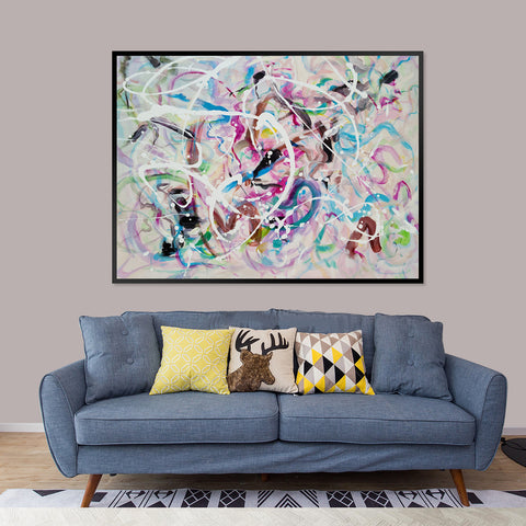 Contemporarily Defined - Embellished Art with Shadow Frame - CNL383 - 80x120cm