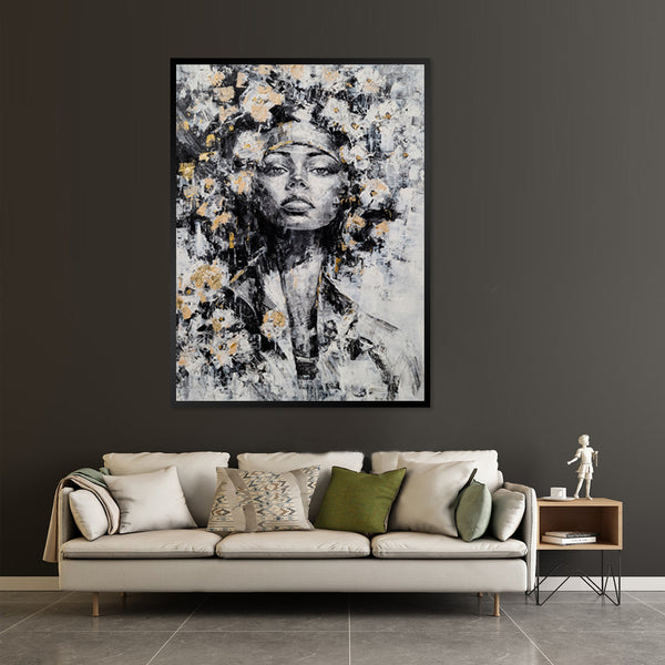 Enamouring Beauty - Embellished Art with Shadow Frame - CNL396 - 60x90cm