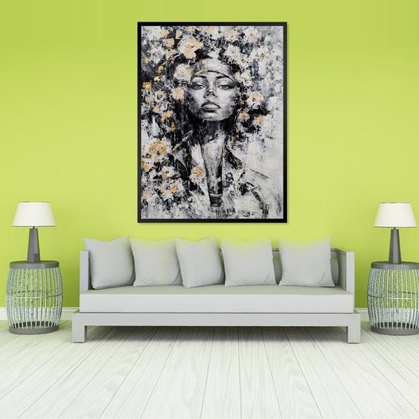 Enamouring Beauty - Embellished Art with Shadow Frame - CNL396 - 60x90cm