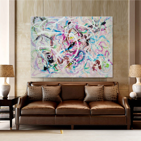 Contemporarily Defined - Large Scale Embellished Mixed Media Art - EA284 - 120x180cm