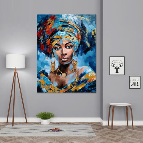 Exotic Beauty - Embellished Mixed Media Art - EA298 - 80x120cm