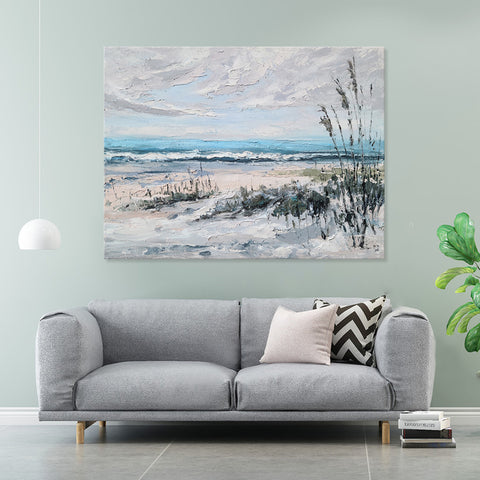 Coastal Serenity - Embellished Mixed Media Art - EA341 - 50x70cm