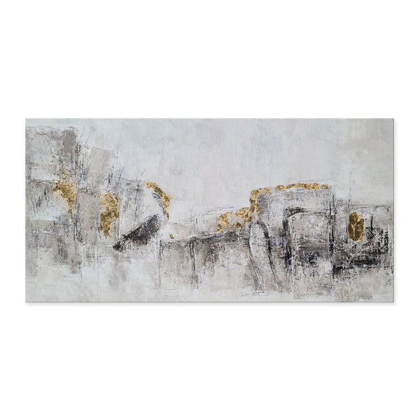 Neutral Implication -Embellished Mixed Media Art - EA350 - 60x120cm