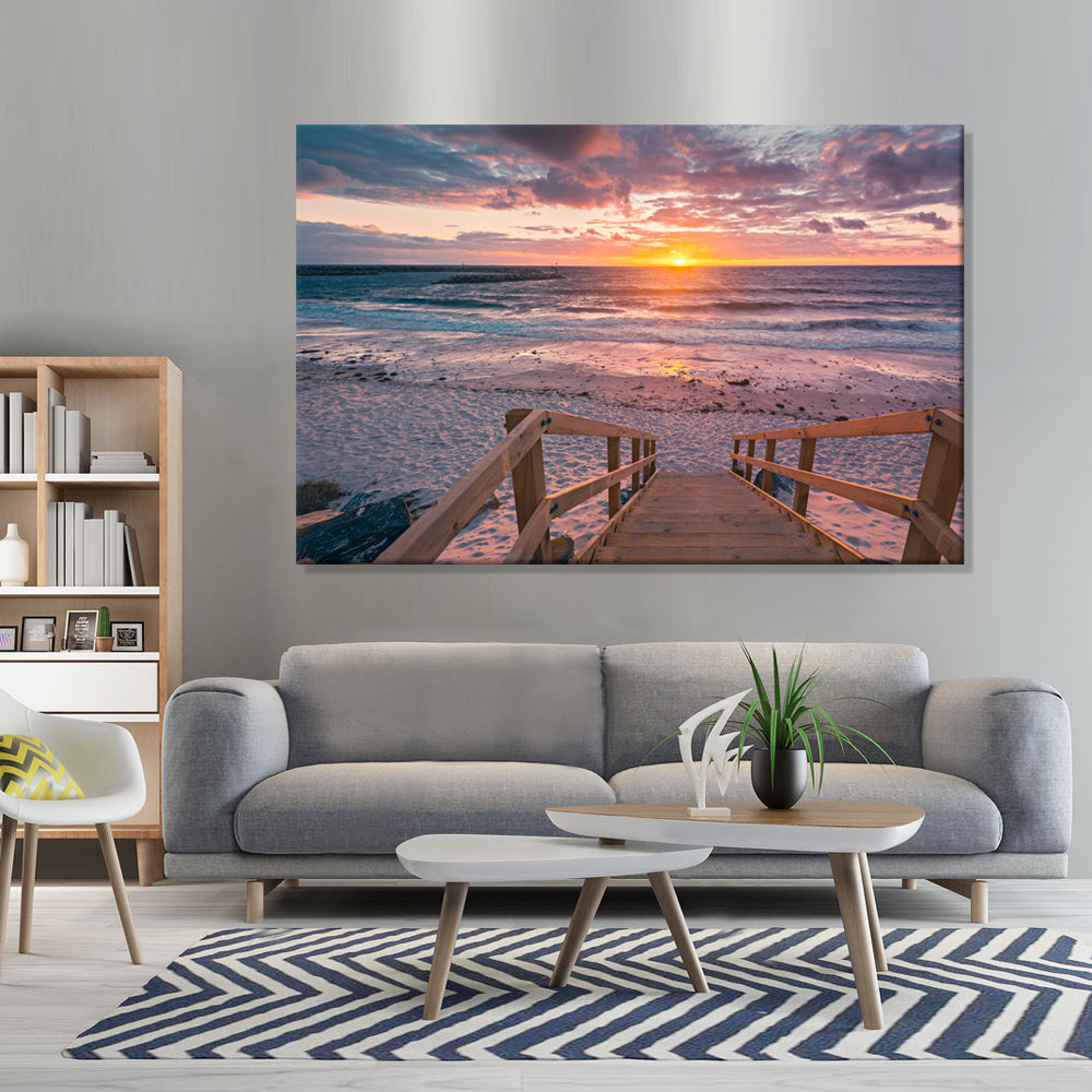 Adelaide's West Beach - Canvas Art Print - JP764