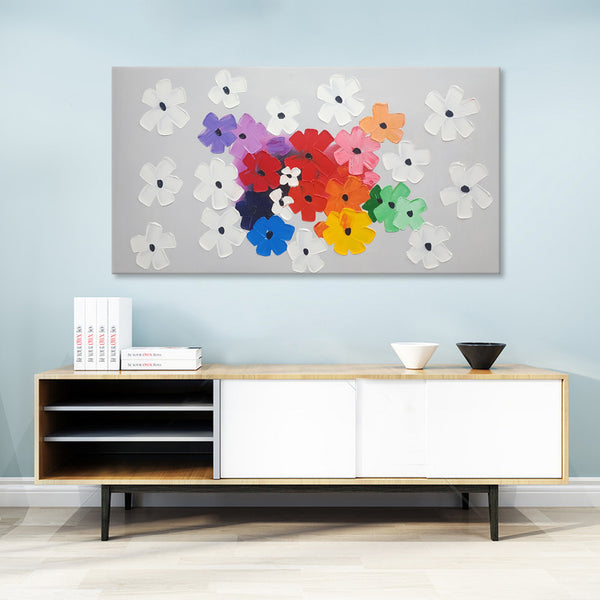 Bouquet of Joy - Hand Painted Art Size 80x150cm