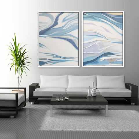 Tepid Waves - Shadow Framed Art Set - YA708L